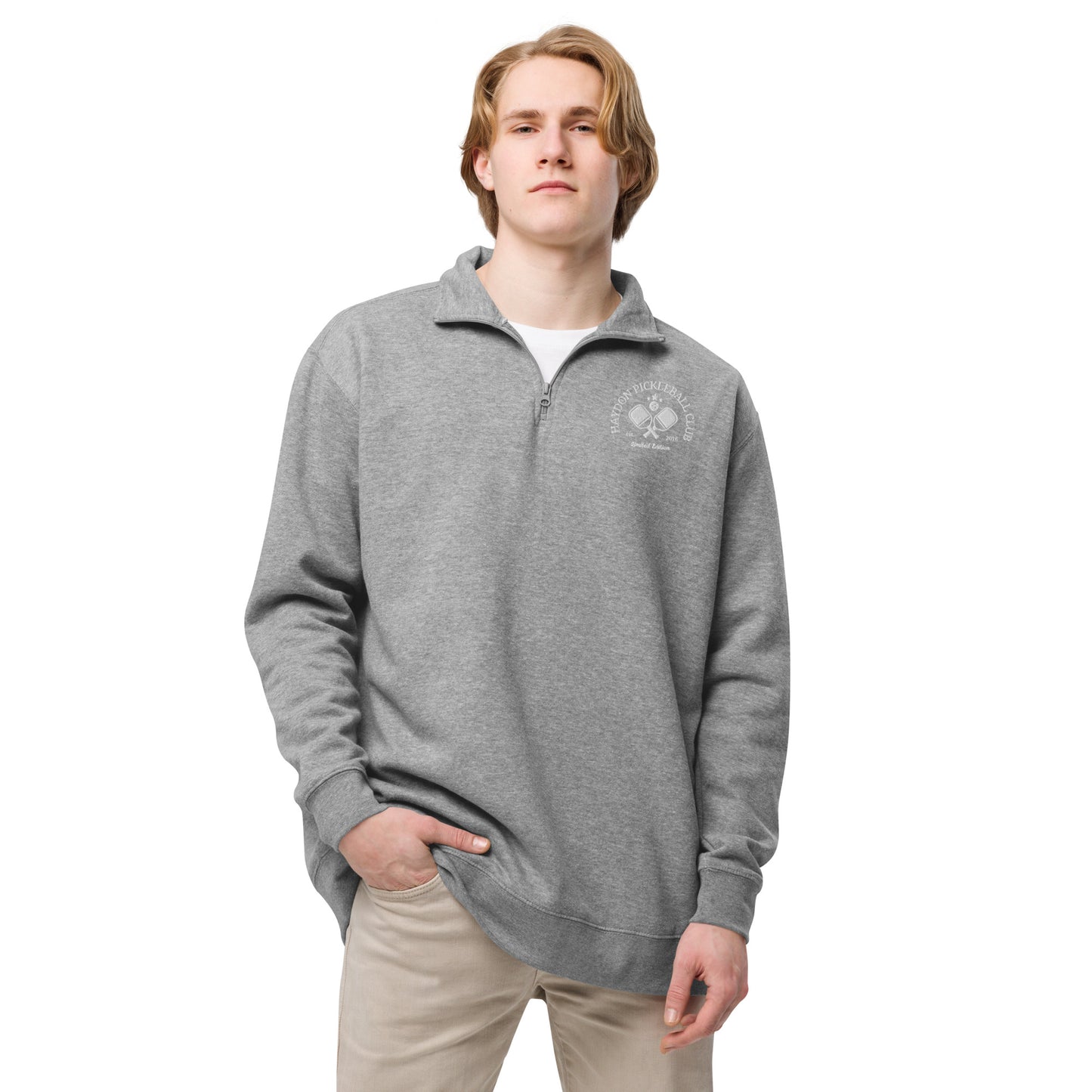 Custom fleece pullover