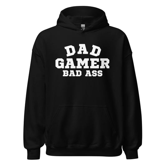 Dad Gamer Badass Unisex Hoodie