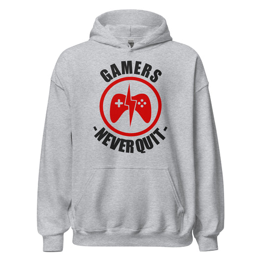 Gamers Never Quit Unisex Hoodie